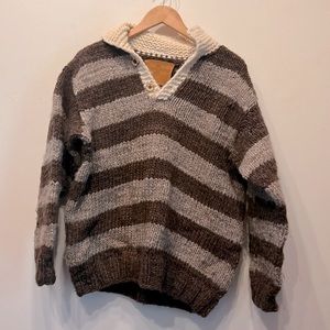 Heavy hand knit Canadian Cowichan Sweater